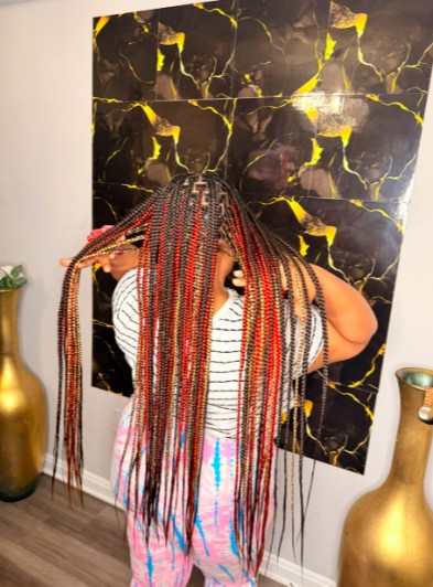 Medium Knotless Braids